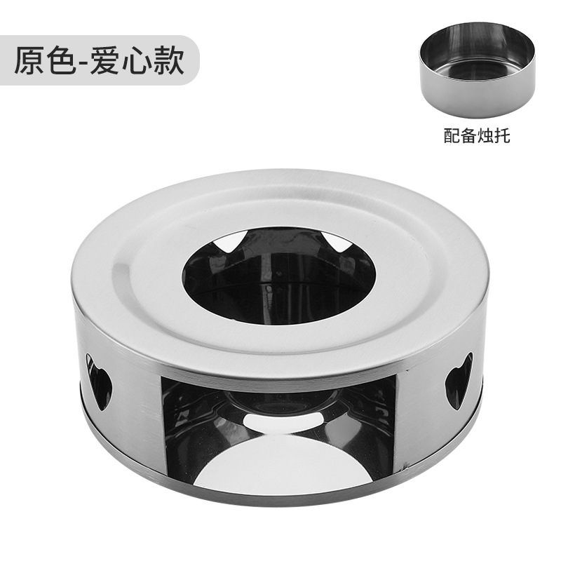 Estilo coreano de acero inoxidable té calentador hogar al aire libre estufa té cocina calefacción base té calentador ventas directas de la fábrica en stock