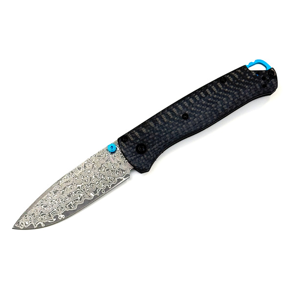Butterfly 535 Folding Knife Carbon Fiber Handle Damascus Blade…