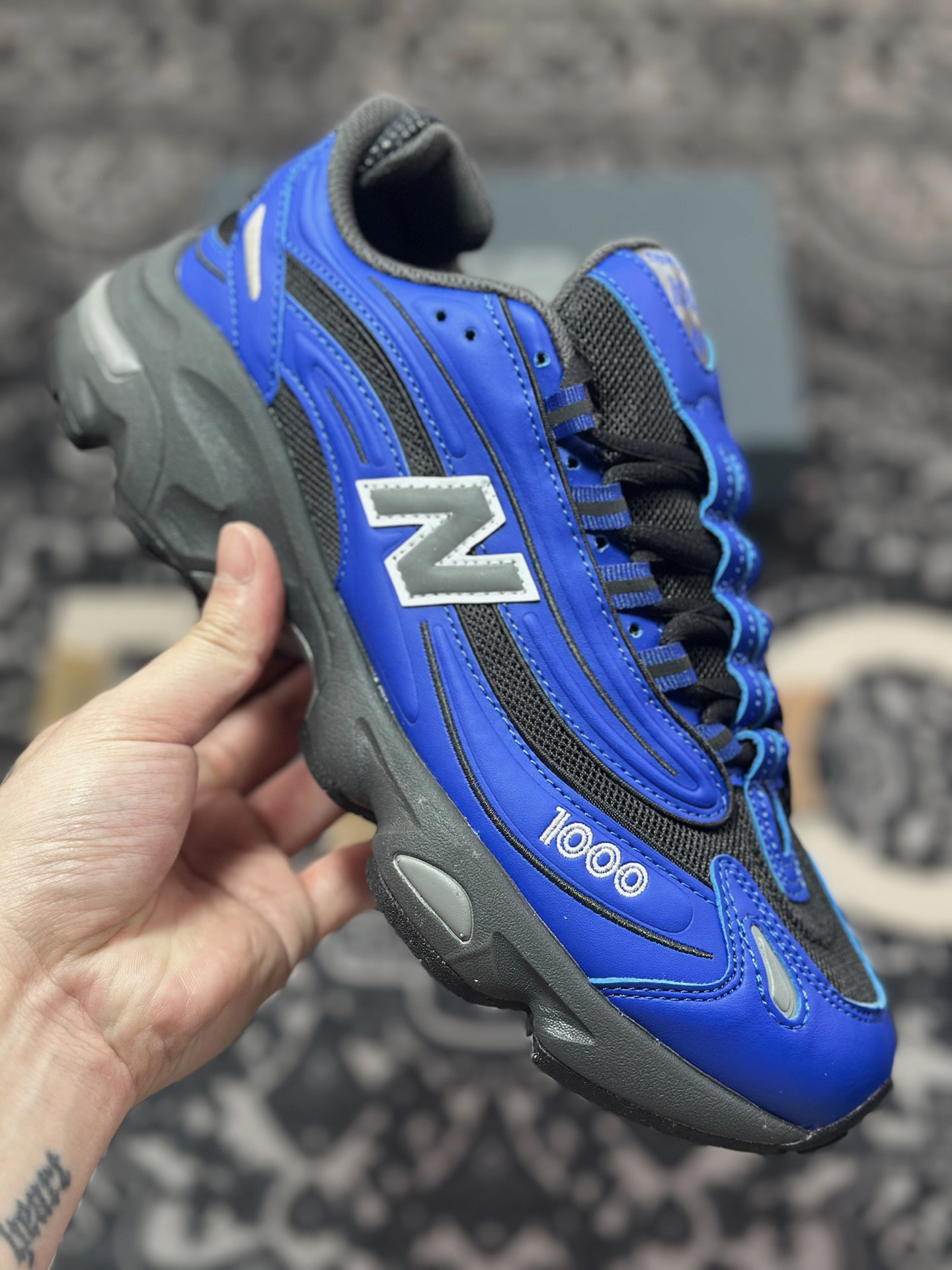 Zapatos de correr retro de alta calidad NB1000 marca conjunta de cuero de malla de suela gruesa zapatos deportivos para hombres y mujeres zapatos de viaje casuales