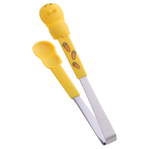 Creative Kitchen Food Clips Cute Bread Clips Household Frying Non-slip Stainless Steel Cake Dessert Clips Baking Clips