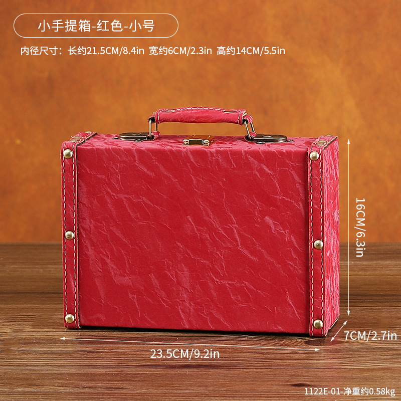 1122E-01 small suitcase-red-small size