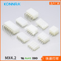 MX4.2  替代5566-10A/双排空心带扣 DIP180度 4.2mm间距 针座端子