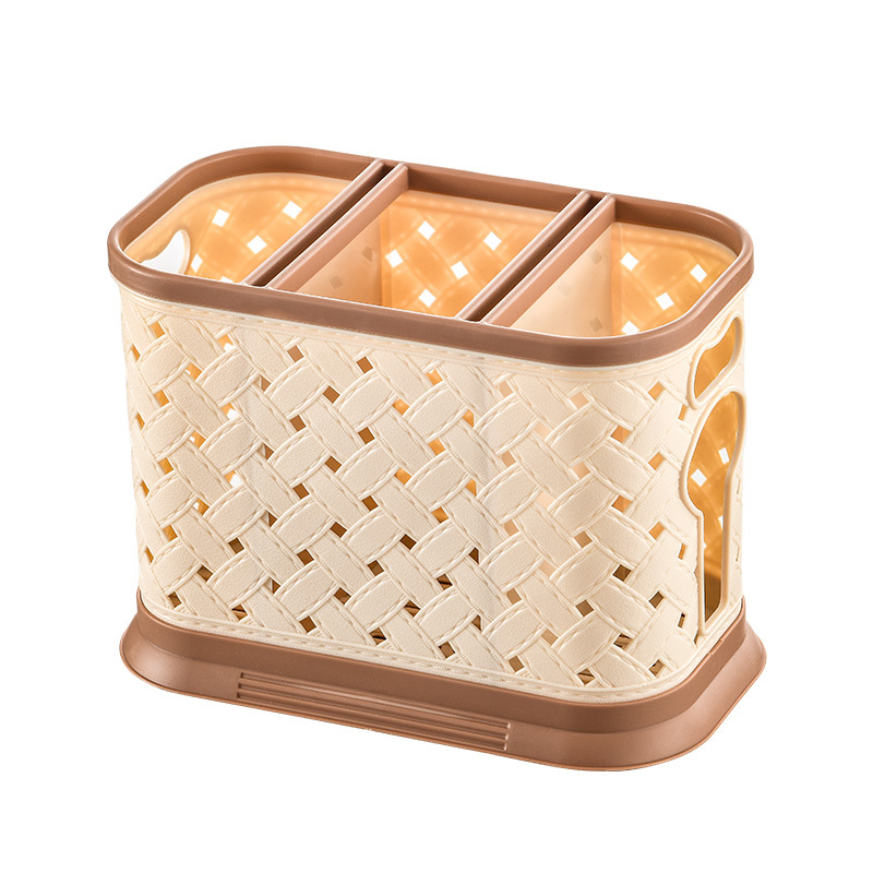 Hogar palillos titular palillos de plástico jaula cuchara Cuchillo y Tenedor caja de almacenamiento de drenaje de almacenamiento palillos de la cocina cesta caja de almacenamiento