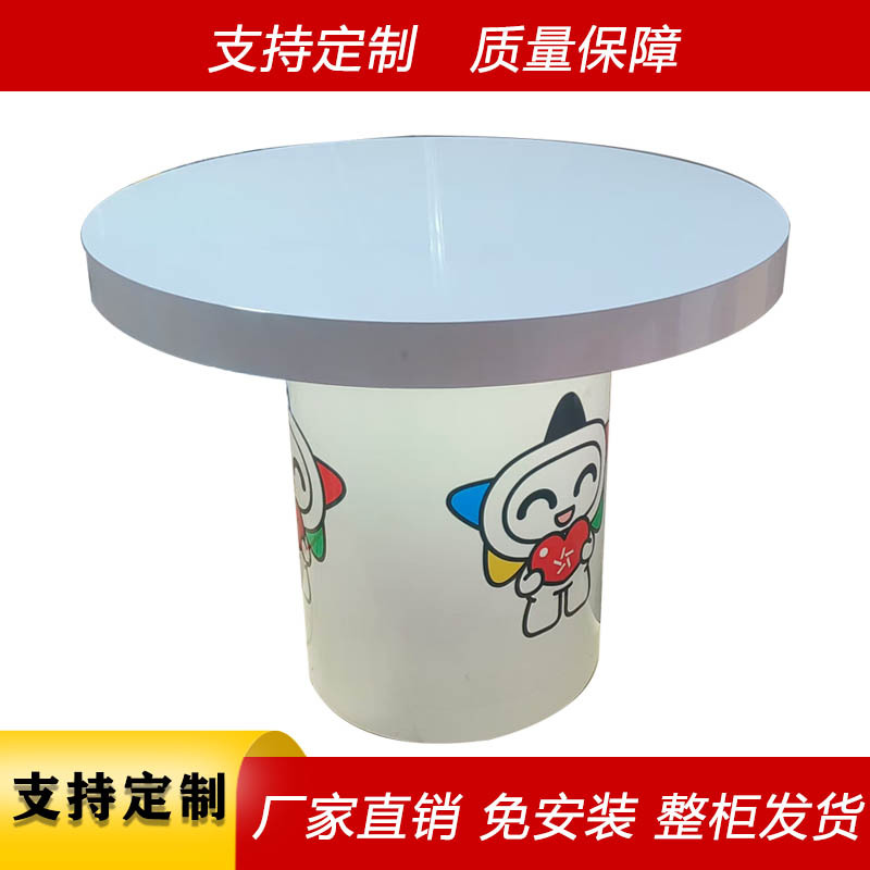 彩票中岛体验桌玻璃台面抽屉格子刮刮乐台销售柜台刮奖桌玻璃展台