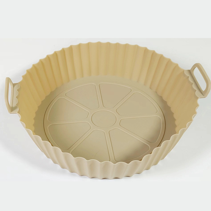Amazon Hot Silicone Air Fryer Plate Grado de alimentos hogar plegable Silicone Air Fryer Plate