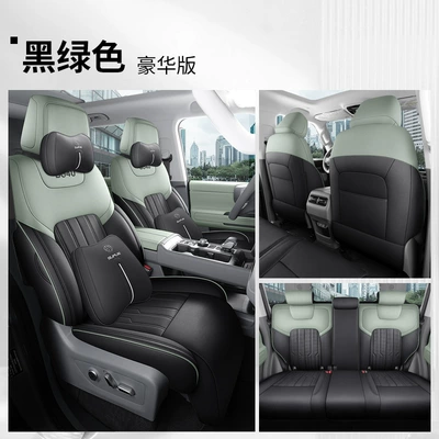 of Beijing Bj40 Special Seat Covers: Modelə uyğun (Original) oturacaq örtükləri - black-green-five-seater-full-coverage-luxury-edition-specifically-designed-for-bj40-models-from-2024-2026-please-specify-the-year-and-configuration-in-the-order-notes