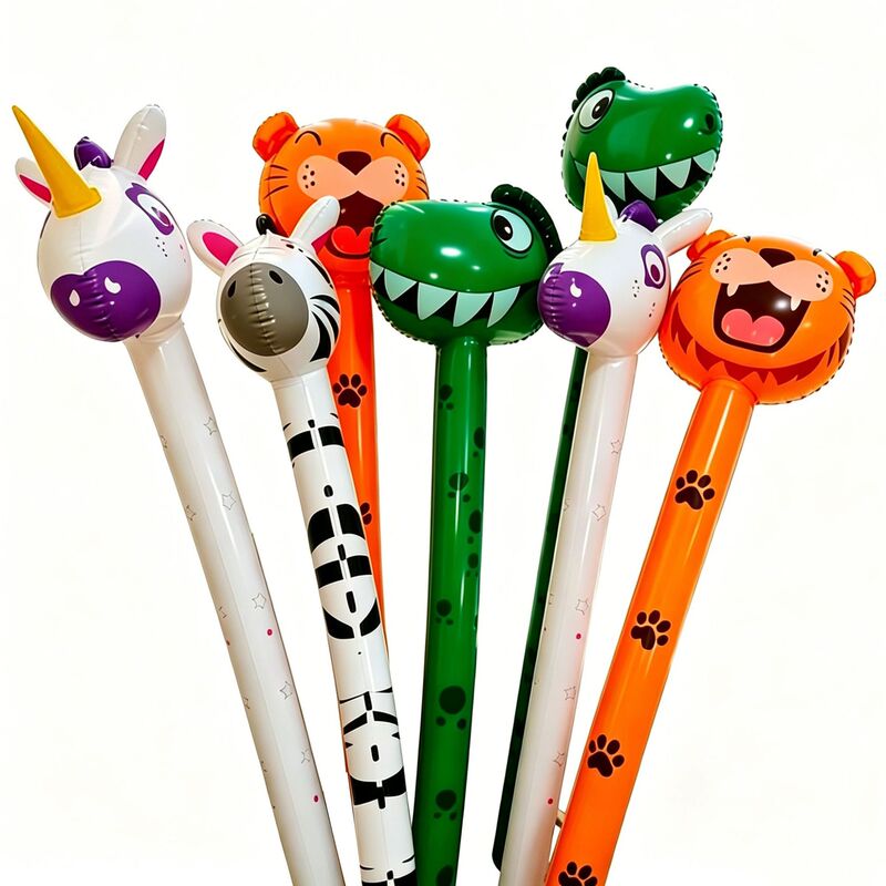 Inflatable Toys, Thickened Inflatable Animal Sticks, Stage Performance Props, Children's Toy Sticks, Cute Inflatable Toys