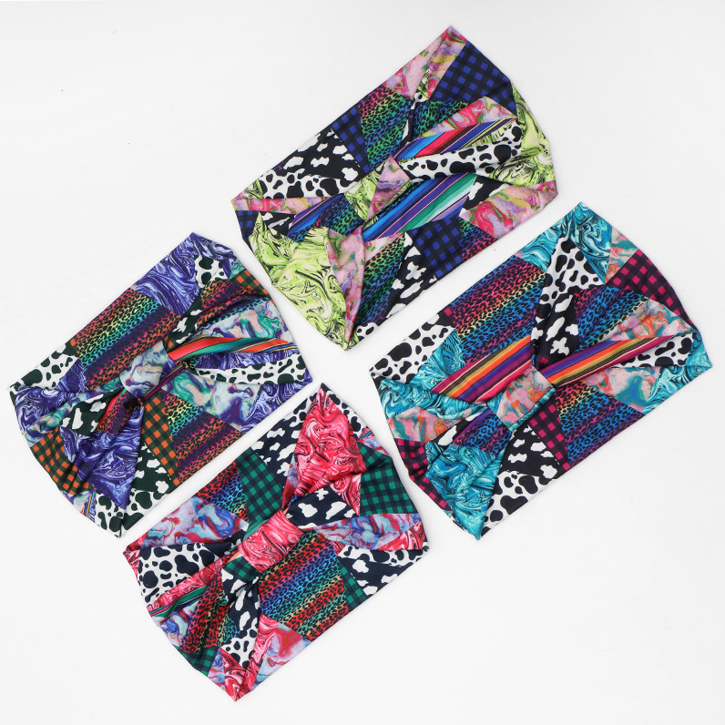 Women's Bohemian Printing Cloth Printing Hair Band display picture 2