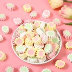 Canned Multicolored Cotton Candy Heart-Shaped Love Flower Grain Cylinder Rainbow Cake Western Snack Baking Decoration Snowflake Candy