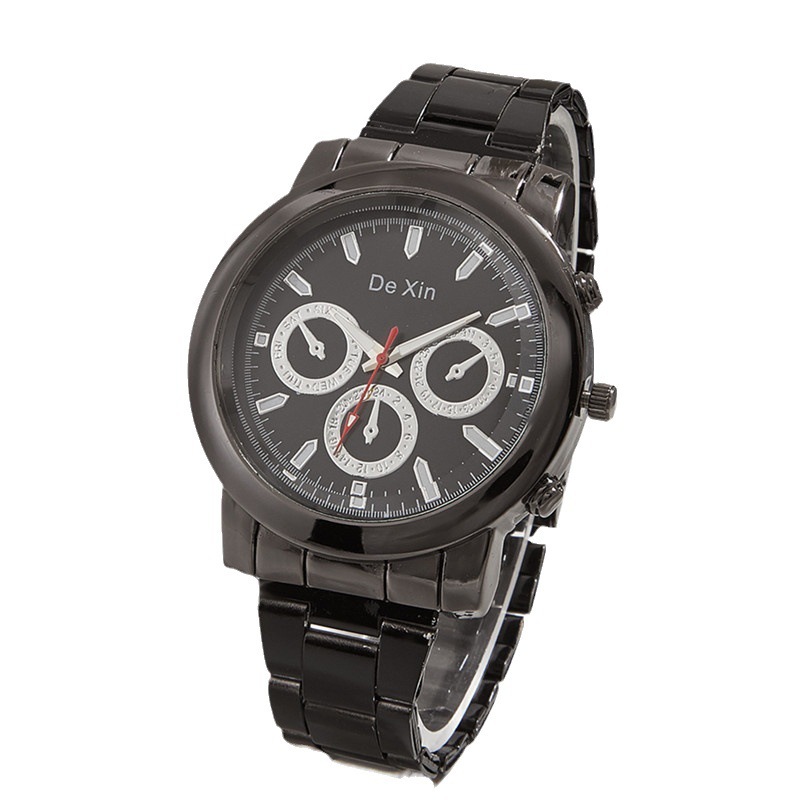 Comercio electrónico transfronterizo popular nuevo reloj de hombre luminoso estudiante masculino moda coreana correa de acero deportes reloj de cuarzo