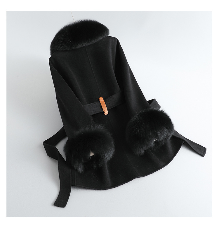 Women's Clothing Autumn And Winter New Style Fox Fur Collar Gao Rui Double Faced Cashmere Coat Women's Medium And Long Wool Double Faced Wool Coat_voghion.com