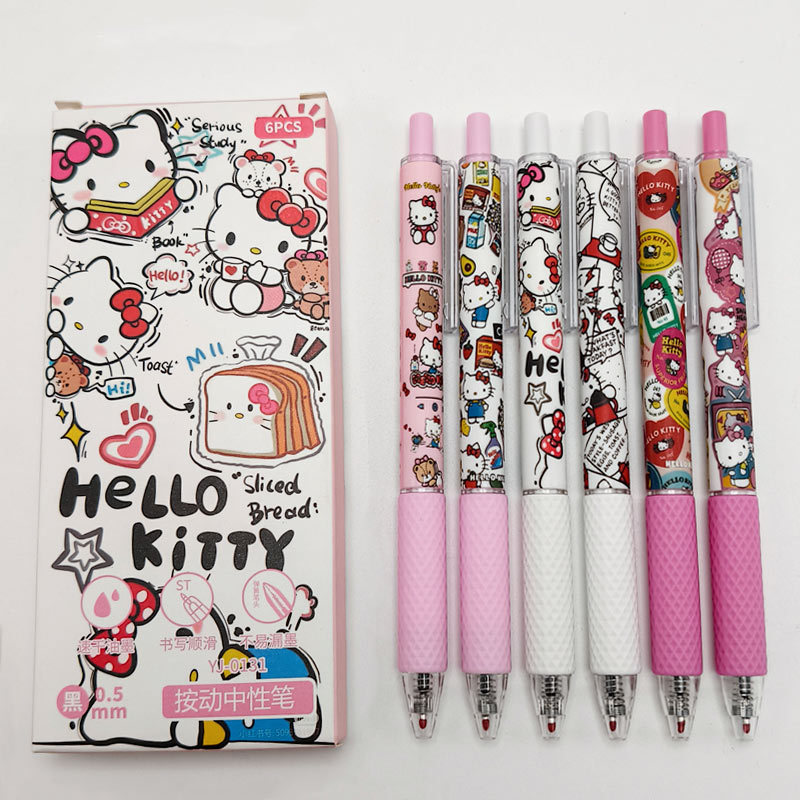 Hello kitty, high quality quick dry cute rollerball pen for students