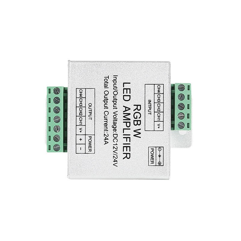 RGBW amplificador de señal amplificador de potencia LED controlador directo fábrica alta potencia luz con relé