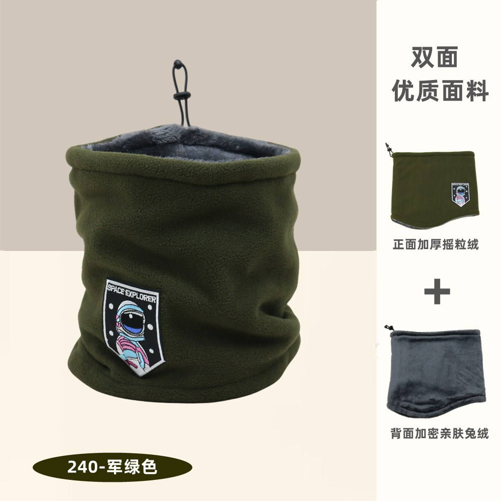 Piman Duo-cubierta para el cuello a prueba de viento para ciclismo, máscara con capucha cálida de lana polar para deportes al aire libre, invierno, otoño e invierno