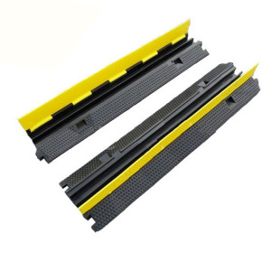Black and yellow protection trunking board shopping mall roadside wiring protection trunking board factory outlet