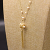 Advanced universal organic necklace from pearl, accessory, silver 925 sample, high-quality style