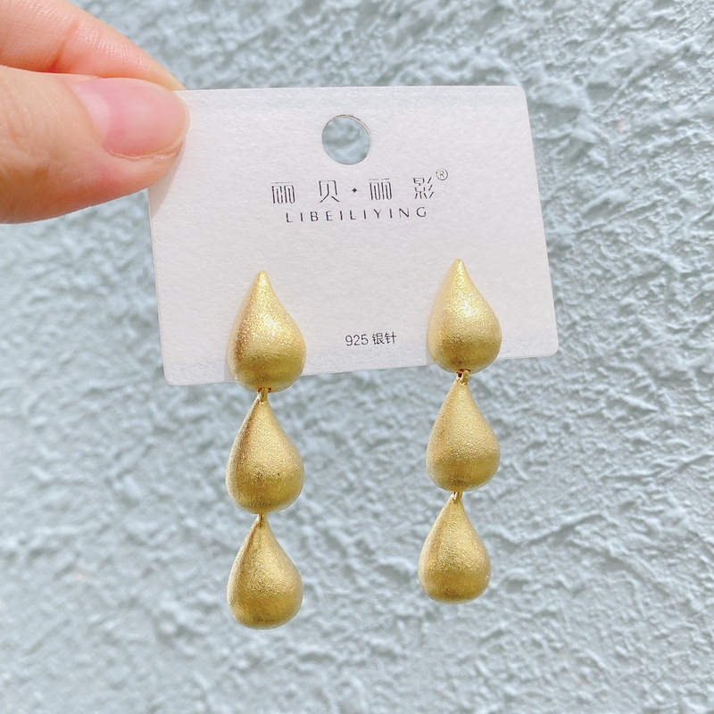 丽银/丽贝丽影复古金属耳环潮流耳饰女简约气质耳坠个性时尚潮款|undefined