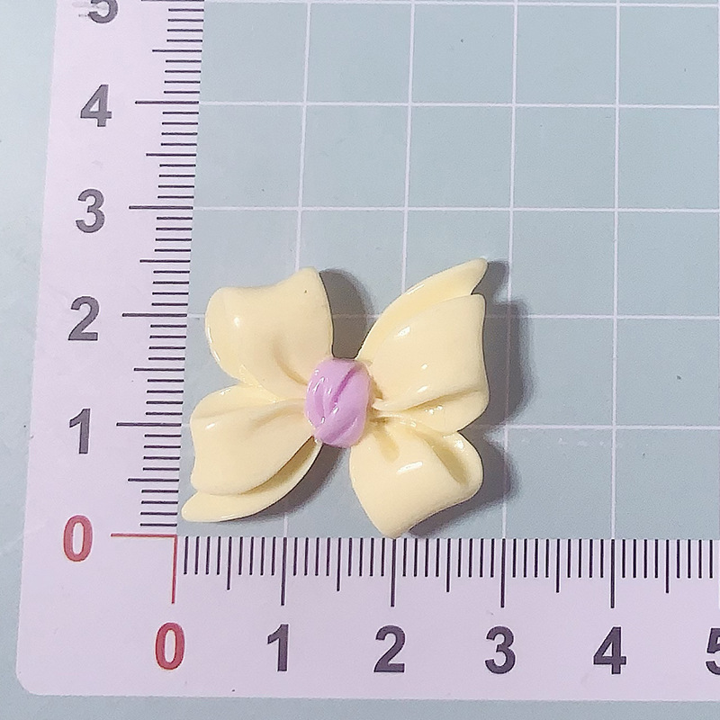 Nuevos accesorios de resina de bricolaje con lazo de color Macarons, geles de crema, accesorios para el cabello, pinzas para el cabello, agujeros en la carcasa del teléfono, hebilla del zapato