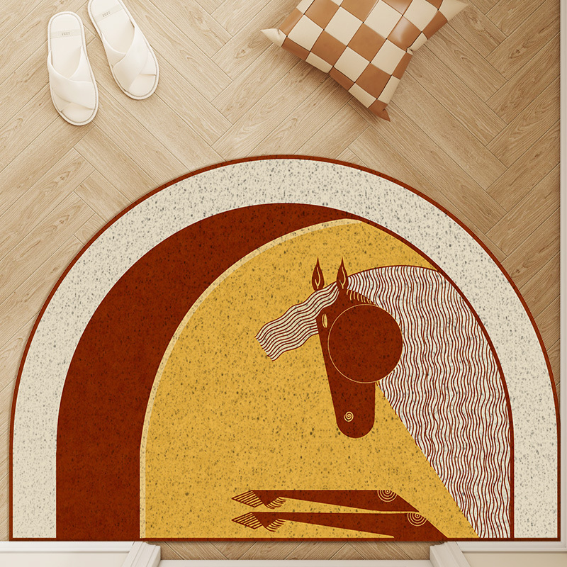 Durable Pvc Door Mat For Entryway - Scratch Resistant Dust Scraper_voghion.com