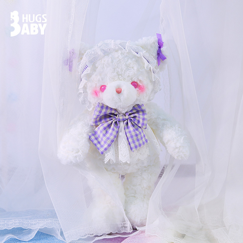 Abrazo bebé genuino Lolita conejo muñeca cinta pajarita oso de peluche de juguete animal muñeca de trapo regalo