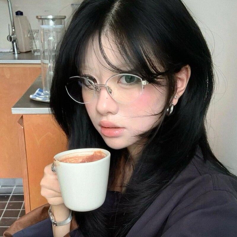 网红老钱风高级感金丝半框眼镜女书呆子素颜神器椭圆眼镜架防蓝光|undefined