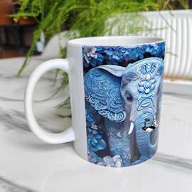 网红风马克杯来样印制logo文字图片陶瓷杯伴手礼广告白色水杯