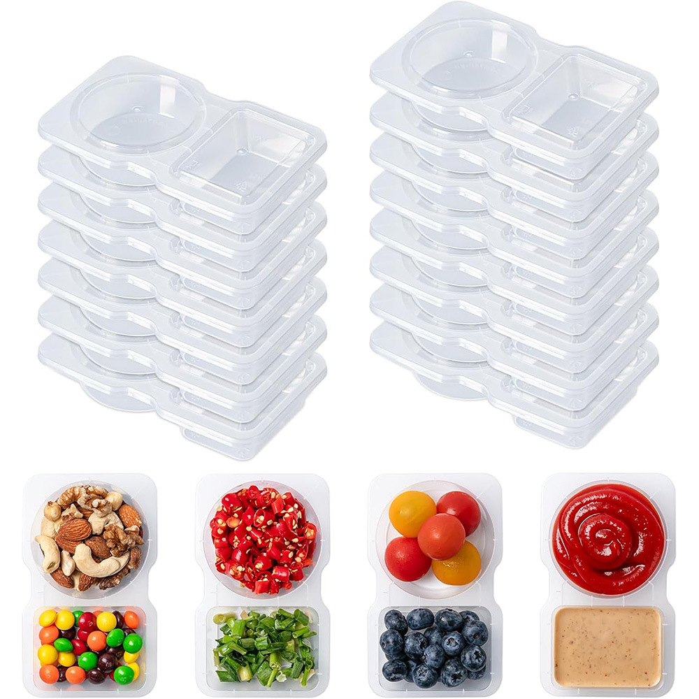 Cross-border Lid Plastic Disposable Sauce Box Seasoning Box Cup Dip Oil Vinegar Chili Sauce Box Dip Juice Sub-box