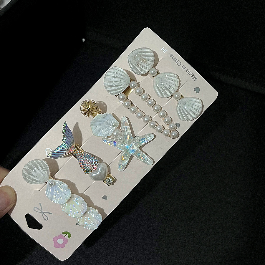 A11#白色水滴贝(5件套)