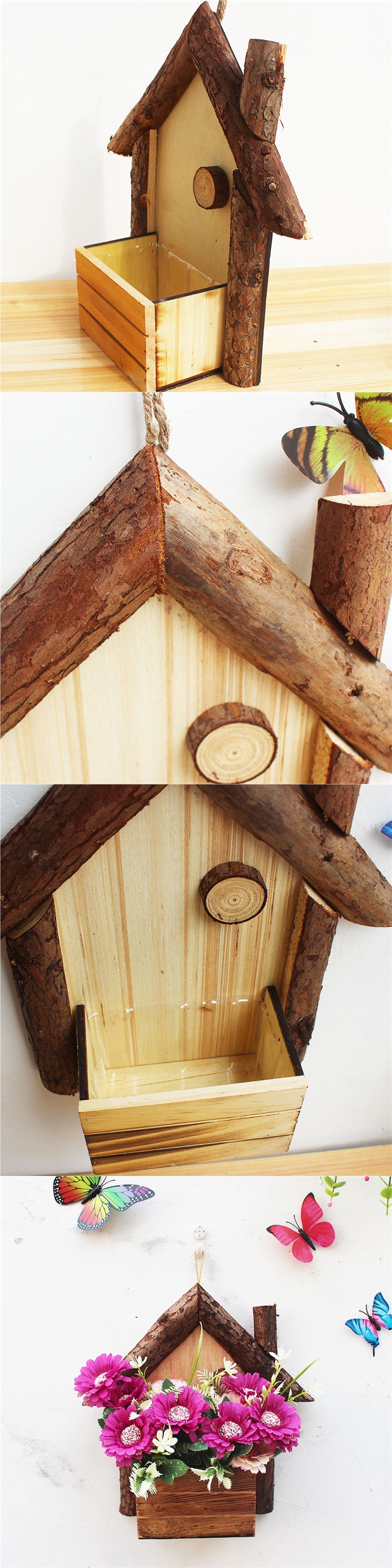 Heimdekoration, Wandblumentopf, künstliche Wandpflanzen, hängende kleine Ornamente_voghion.com