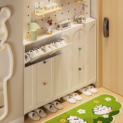 超薄ダンプシューズキャビネット一体キャビネット入戸靴棚入り口狭いキャビネットドーパミン取っ手玄関キャビネットドア外廊下用