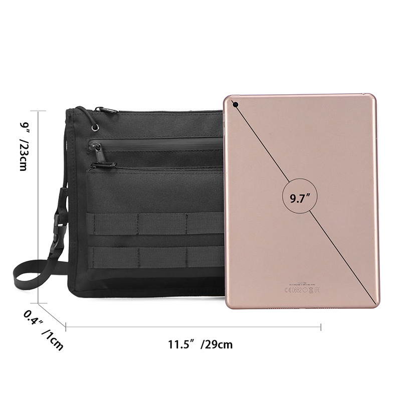 Bolsa de Mensajero de marca de moda bolso de hombro portátil de los hombres de moda Bolsa de pecho de herramientas de estilo japonés Bolsa de mensajero de los hombres bolsa de hombro casual