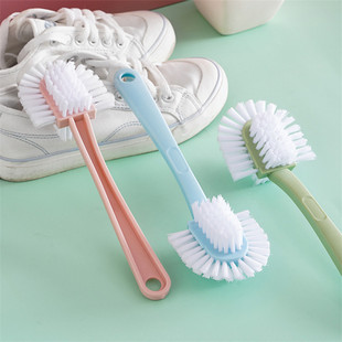 Creative Five-sided Shoe Brush Double-sided Ring Decontamination No Dead Angle Shoe Washing Brush Household Plastic Hard Hair Bathroom Cleaning Brush