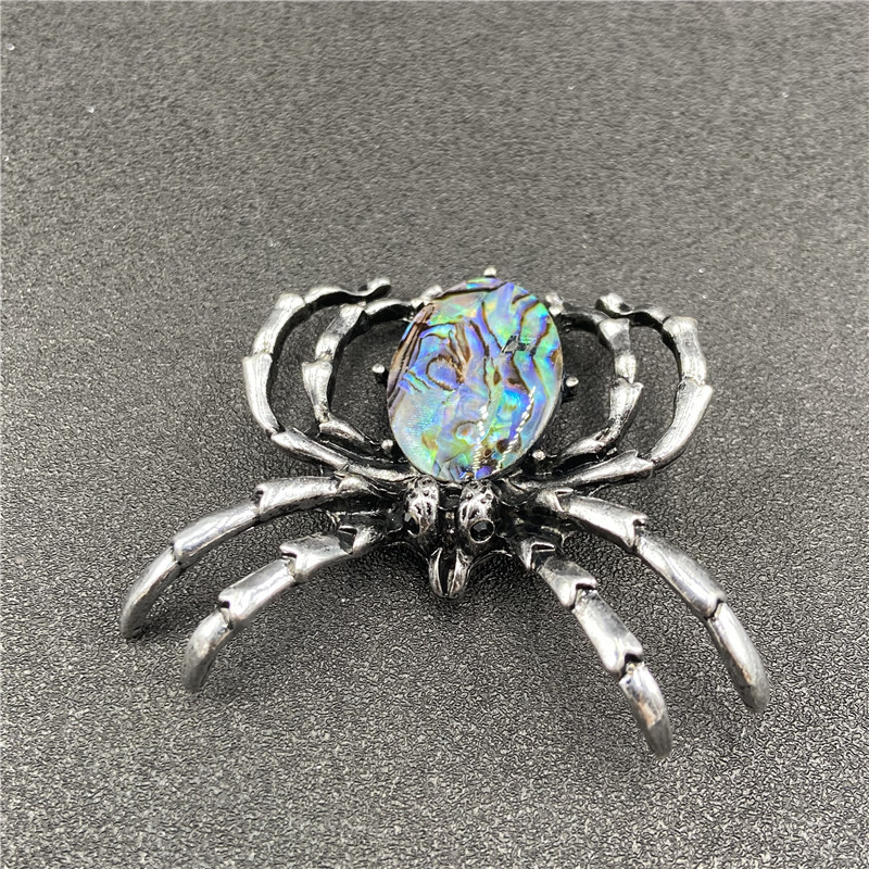 Gem Inlaid Spider Multicolor Pendant Brooch Dual-purpose Necklace Brooch Diy Accessories display picture 10