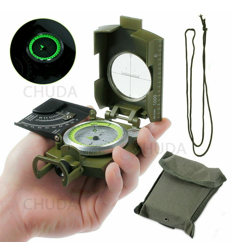 Американский высококачественный Американский уровень со шкалой вертикального уклона, светящимся универсальным компасом в Северном и Южном полушарии