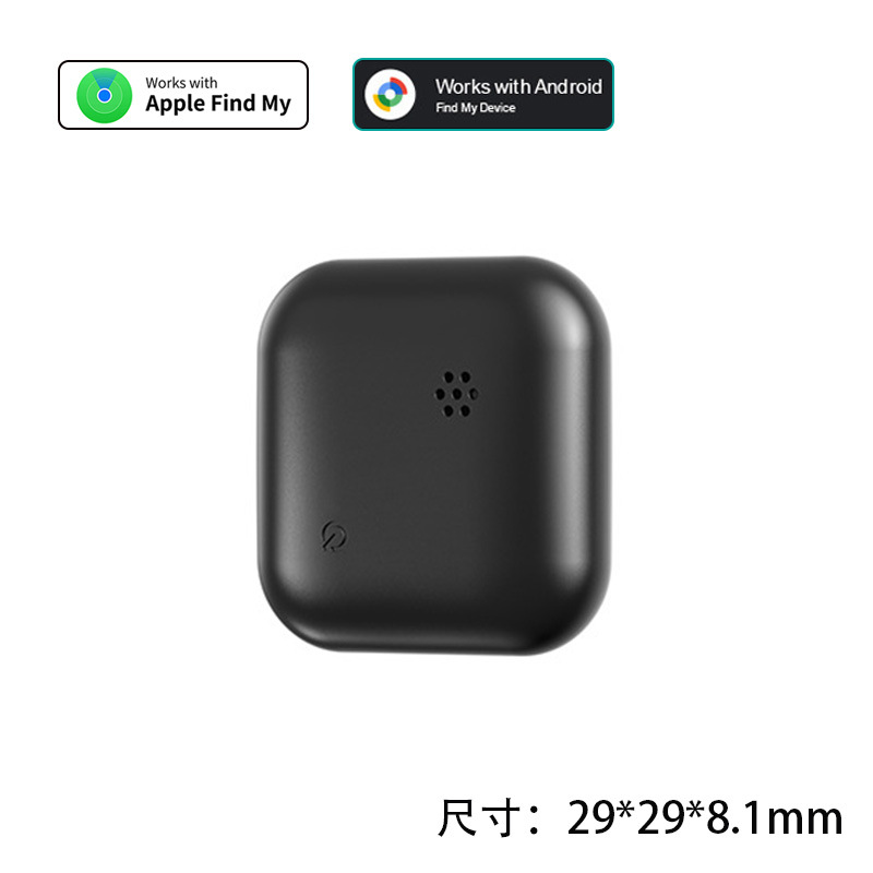 Redondo iOS sistema Android GPS universal para Apple Google artículos rastreador de pérdida de mascotas