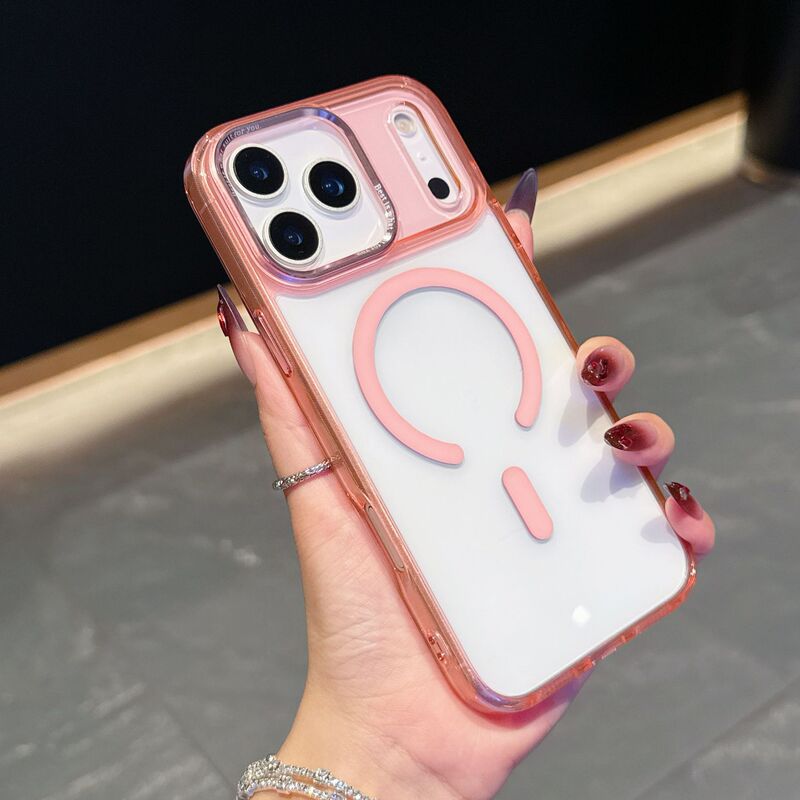 跨境适用iPhone17ProMax手机壳透明磁吸苹果17Air冰彩防摔保护套|undefined