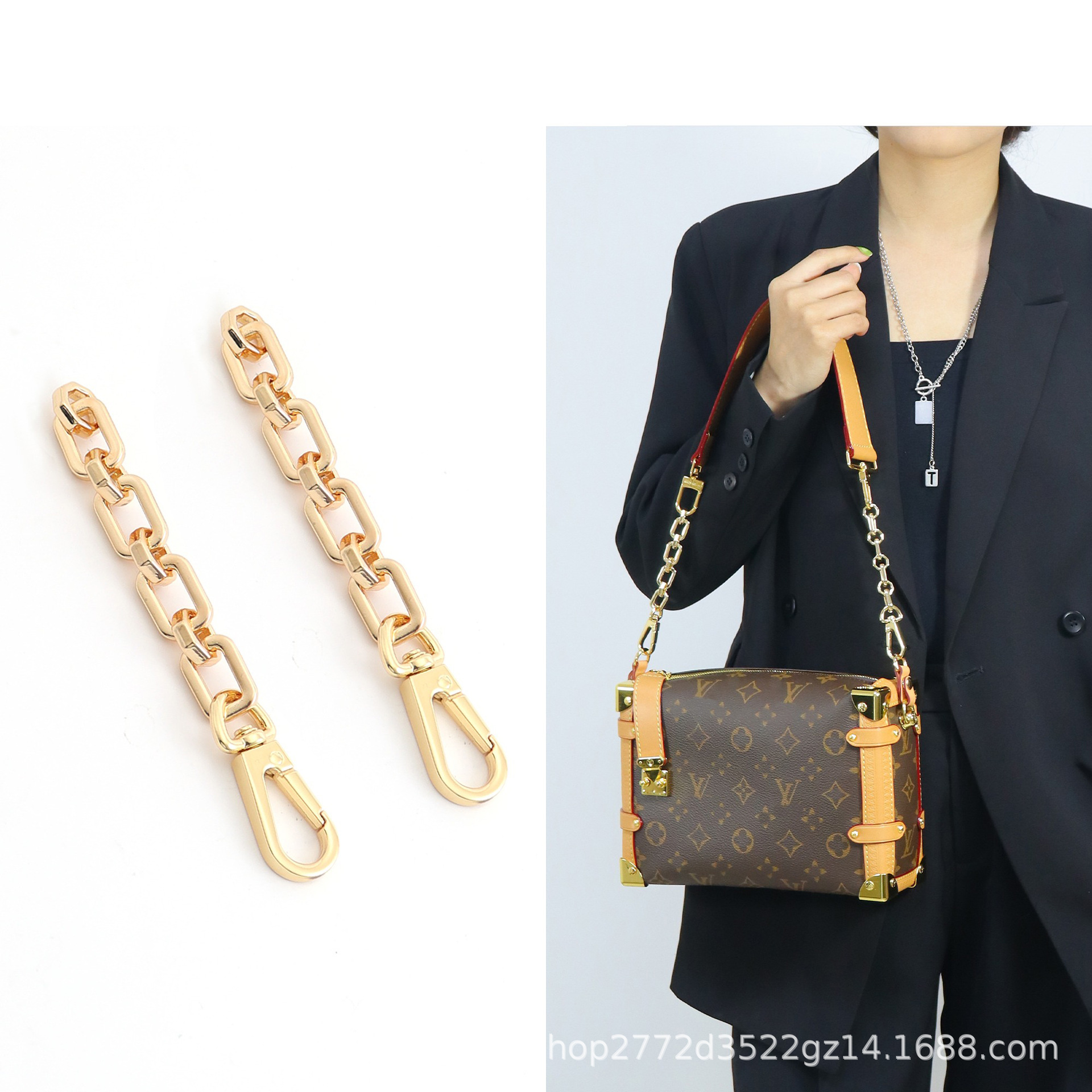 Adecuado para bolsa de caja suave correa de hombro modificación lateral tronco axila crossbody anti-desgaste hebilla Correa Accesorios