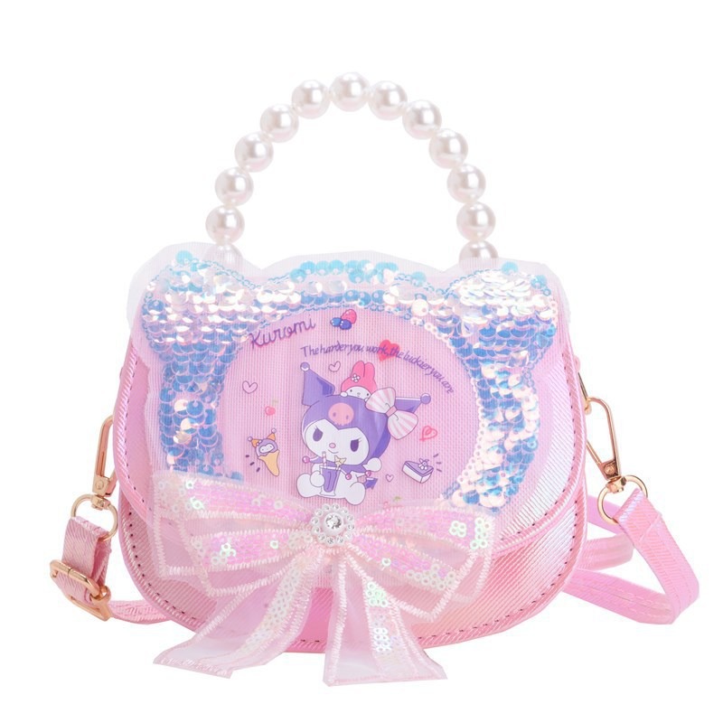 Arco de sequillas princesa bolso de viento amor Koolomi niñas bolso de tramo inclinado super hermoso bolso de mano bebé