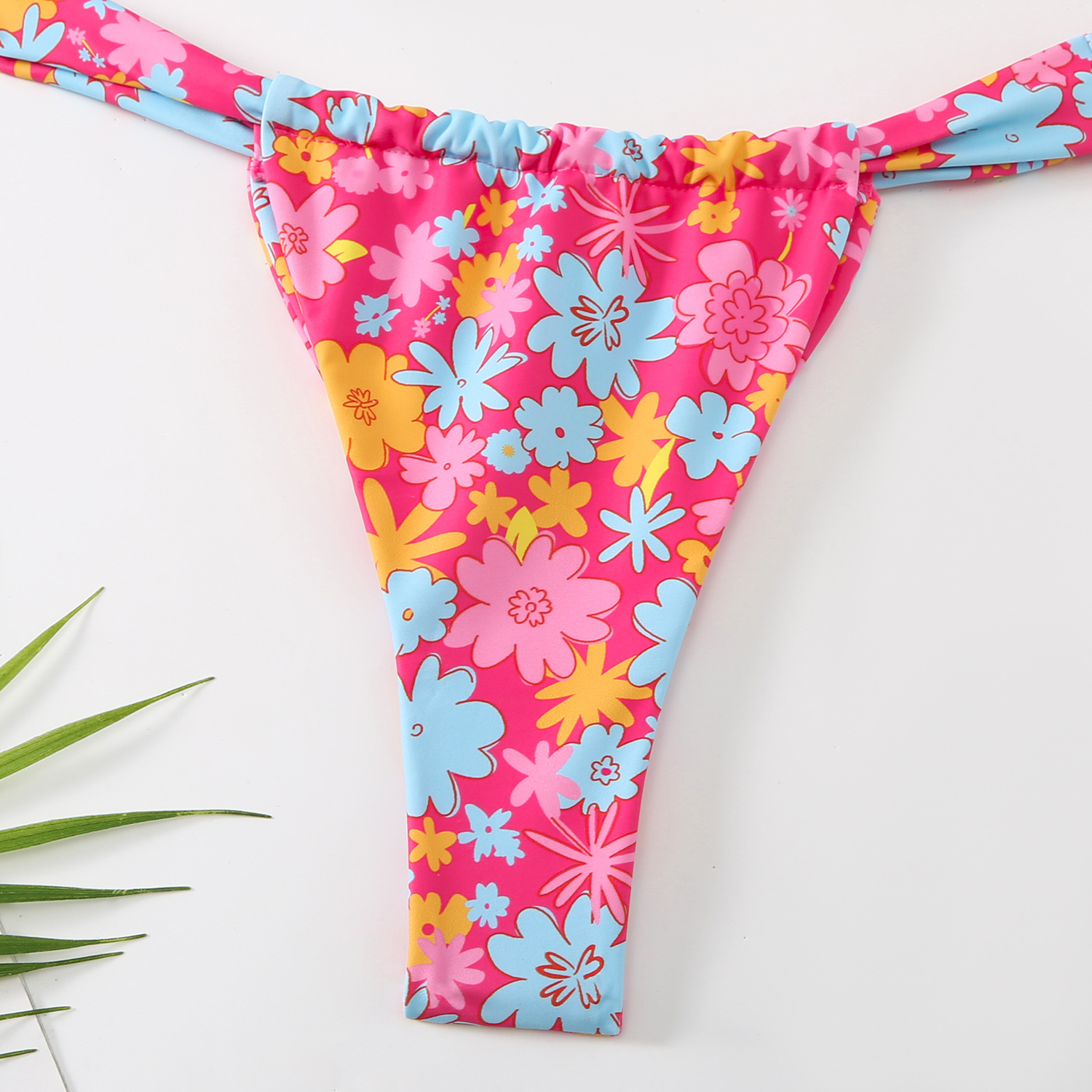 138g Weight Sexy Feel Of Sensation Mid Waist Panties Waist Bikini Panties Style Bralette Bra Category Polyester Fabric Type 2 Pieces Set Quantity Swimming Pool, Beach Occasion Ditsy Floral Pattern Women's Gender Women's Ditsy Floral 2 Pieces Set Bikinis Swimwear 49