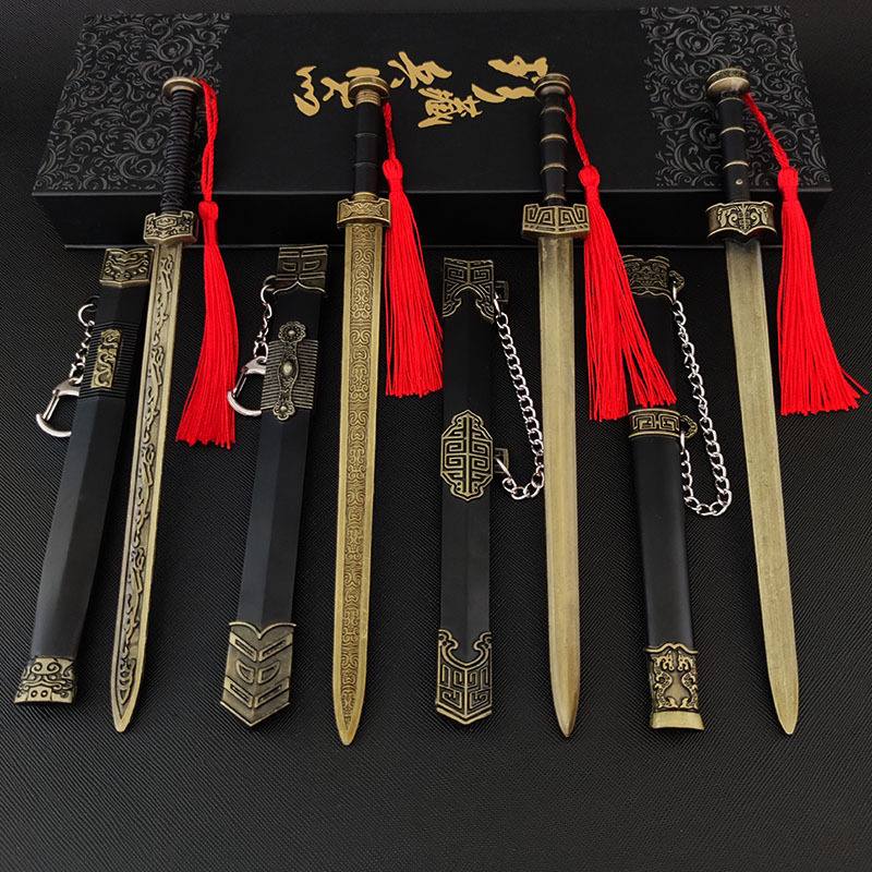 Ancient Han Sword Qin Shihuang Sword Ruyi Sword Yue Wang Sword Peripheral Set Series Alloy Ancient Sword Model