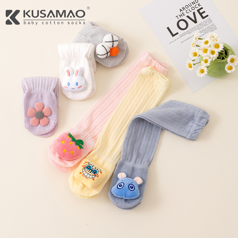 Baby Stockings, Over-The-Knee Socks, Baby Socks, Summer Thin Anti-Mosquito Socks That Do Not Tighten the Feet, Newborn High Socks, Breathable Baby Stockings, Over-The-Knee Socks, Baby Socks, Summer Thin Anti-Mosquito Socks That Do Not Tighten the Feet, Newborn High Socks, Breathable