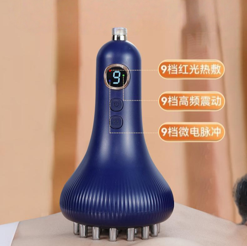 新しい電気充電式スクレーピング器具、家庭用スクレーピング缶、経絡ブラシ、カッピング、全身浚渫マッサージ|undefined