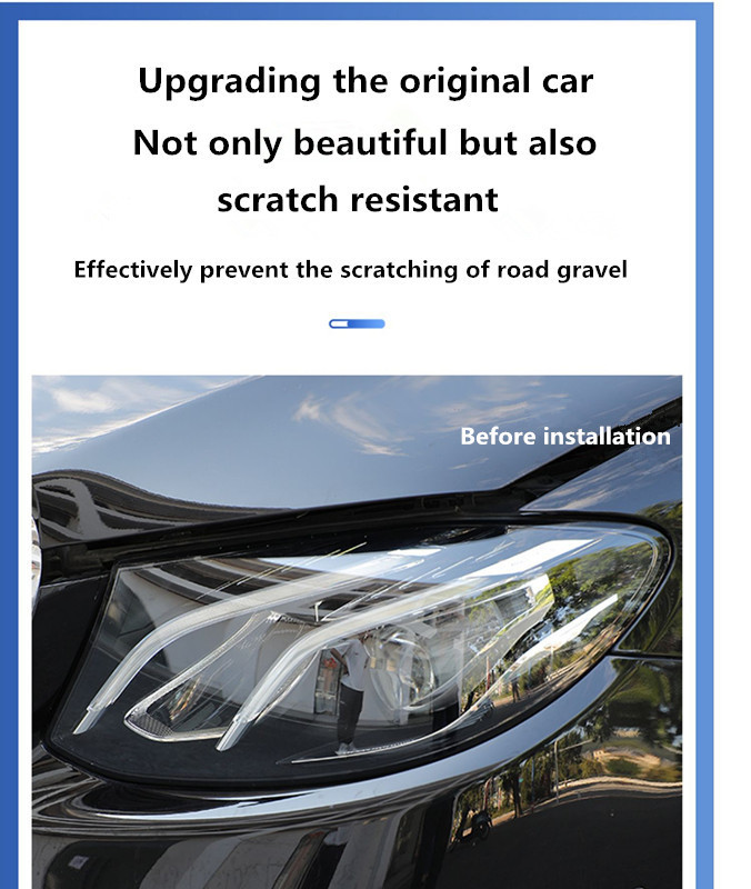 TPU car import light film, color-changing, blackened, light black, headlight and taillight protective film, rear light car film, color-changing film