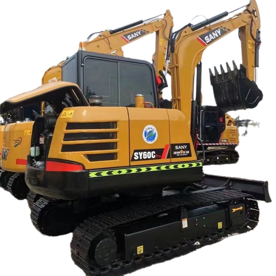 Exportación de comercio exterior de Guangdong Guangzhou Sany60 y 75 excavadoras nacionales de primera línea marca