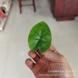 仿真植物仿真花叶配件 小号仙芋叶 胶布叶 过胶叶子 盘式花配件