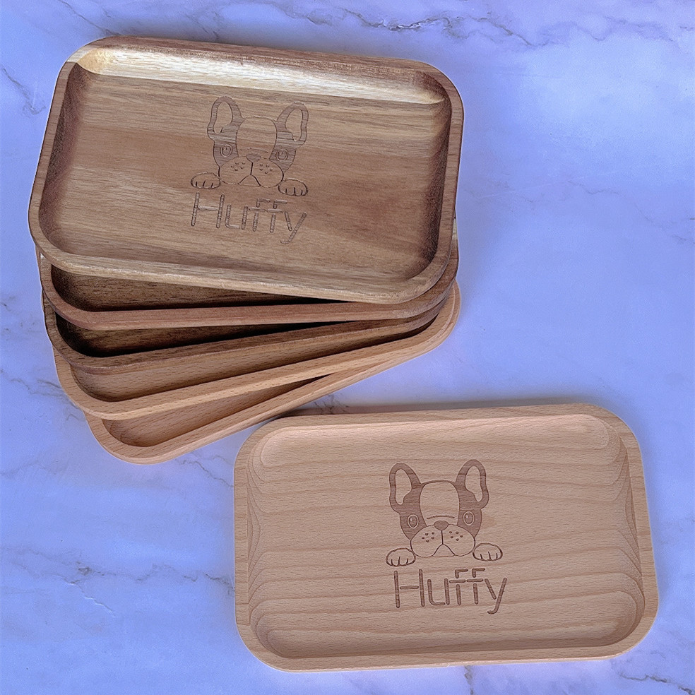 日式榉木托盘方形茶盘糖果盘相思木面包餐盘美食拍摄道具可定制