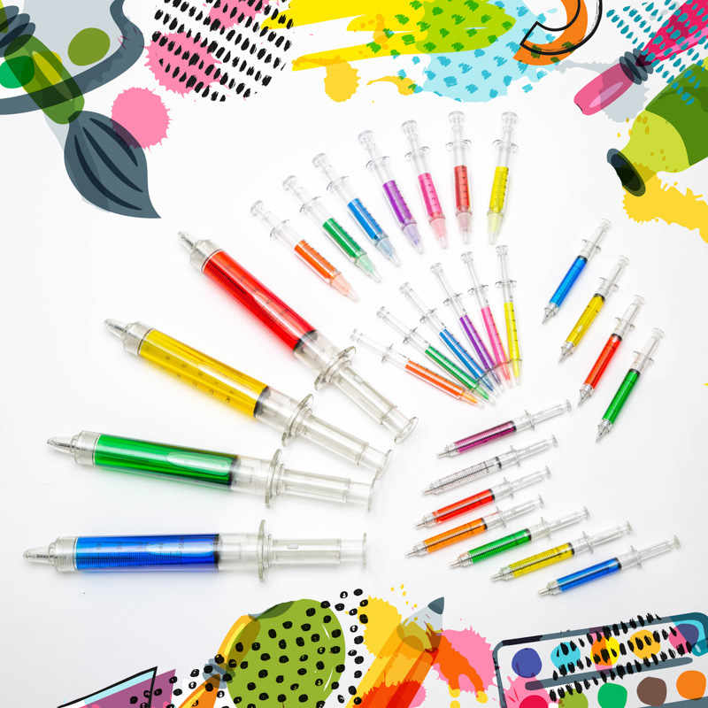 Fábrica directa de aguja de modelado bolígrafo destacador adorable papelería creativa bolígrafo destacador al por mayor
