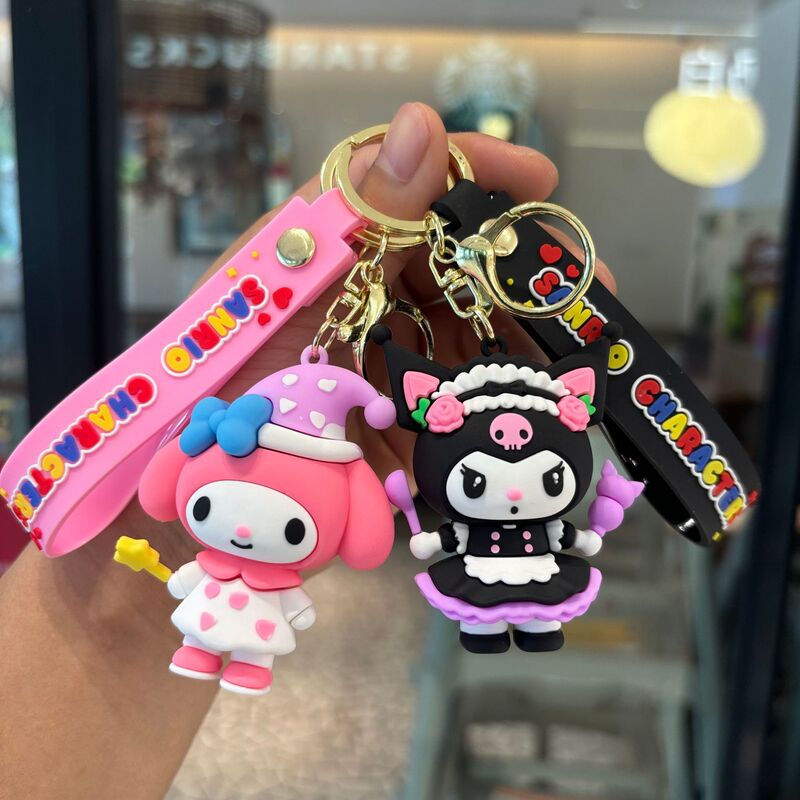Sanrio Kuromi Doll Keychain Cartoon Cute Pendant Keychain Decoration Small Gift Wholesale