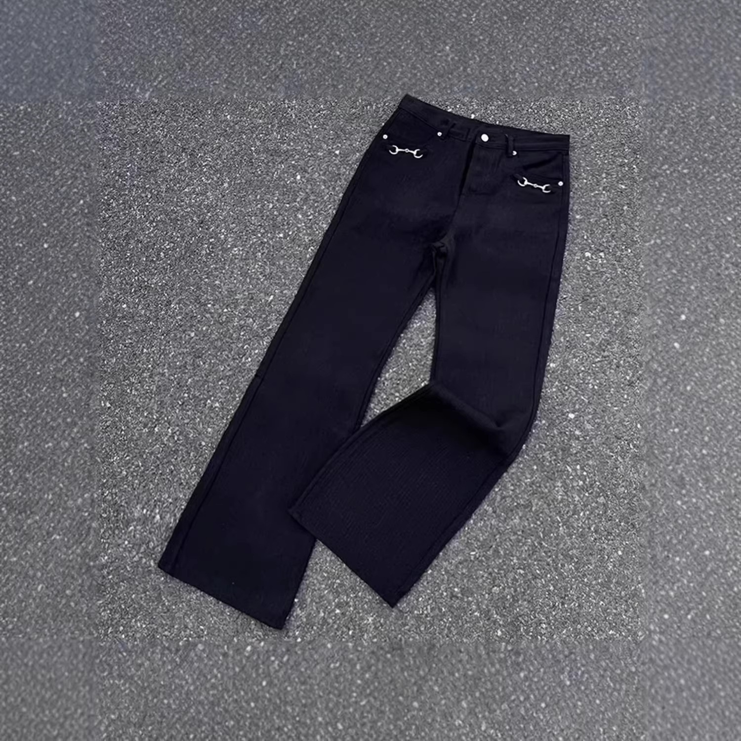 Other Jeans Micro Flare Rivet Black