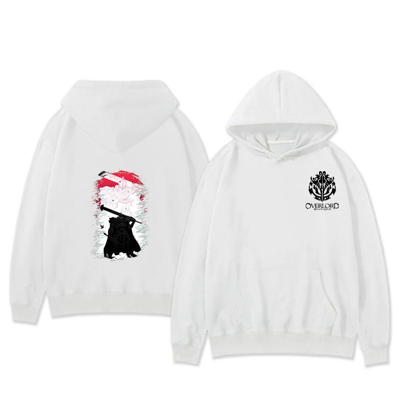 Suéter con capucha perimetral del rey de los muertos OVERLORD Suéter holgado bidimensional del rey de los huesos Tendencia